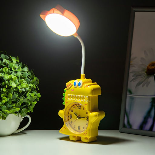 Настольная лампа «Динозаврик» LED 3 Вт от батареек АА/USB желтый 4×12×35 см RISALUX
