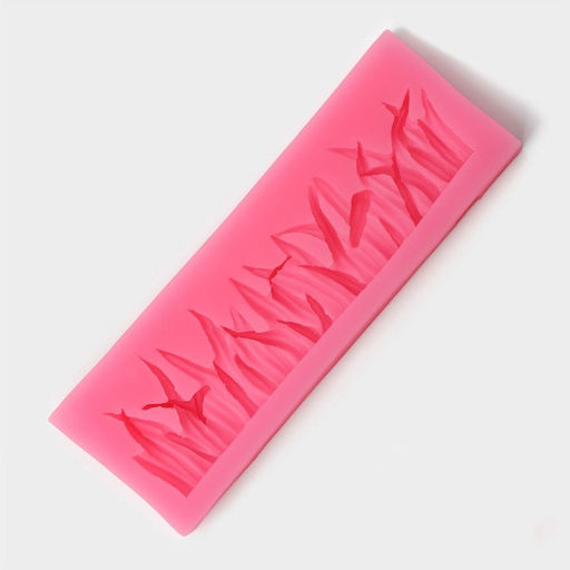 Молд «Травка», силикон, 12×4 см, цвет МИКС