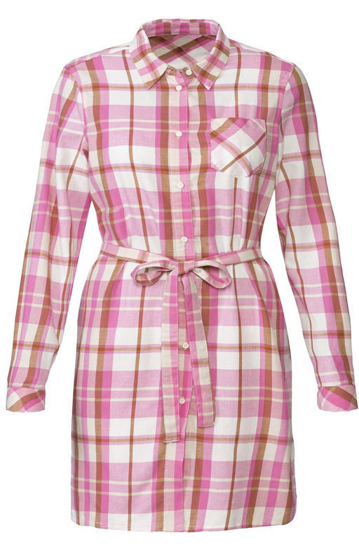 Фланелевая рубашка-туника ESMARA гусиная лапка  фото 6