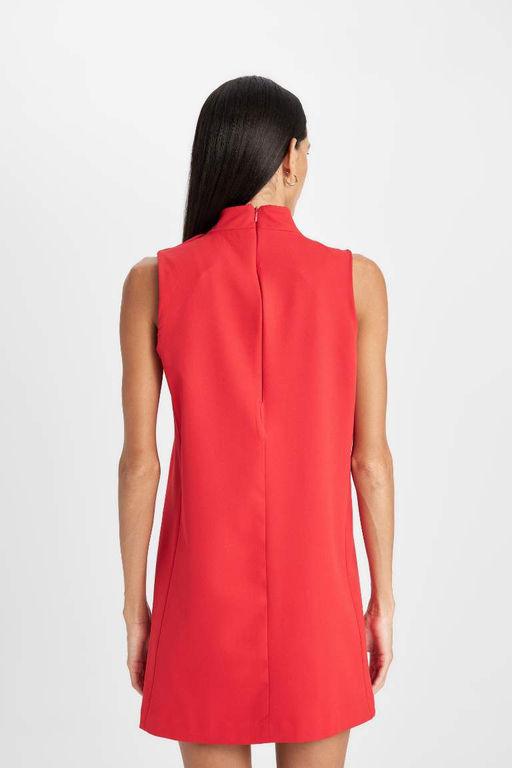 Мини-платье без рукавов с полуводолазкой - Defacto фото 6