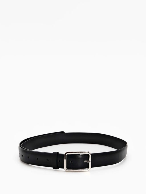 Ремень женский Classic, 110×3 см, пряжка металл, серебристая, чёрный