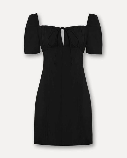 Приталенное черное платье - Incity фото 15