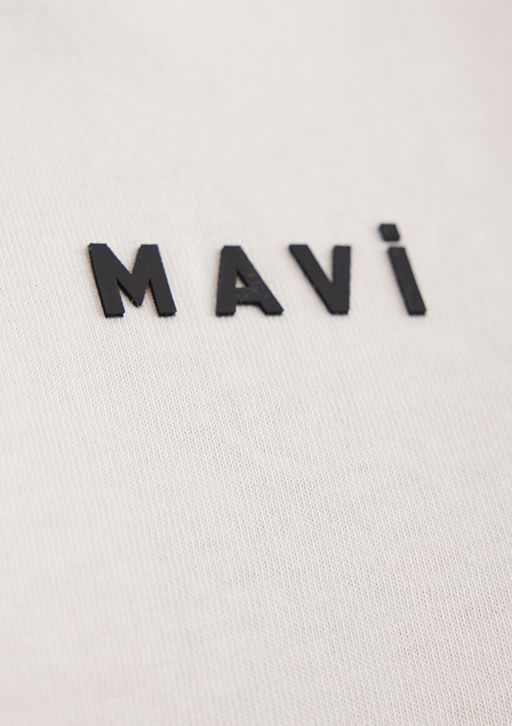 Mavi Logo Bask?l? Beyaz Tisort  фото 6