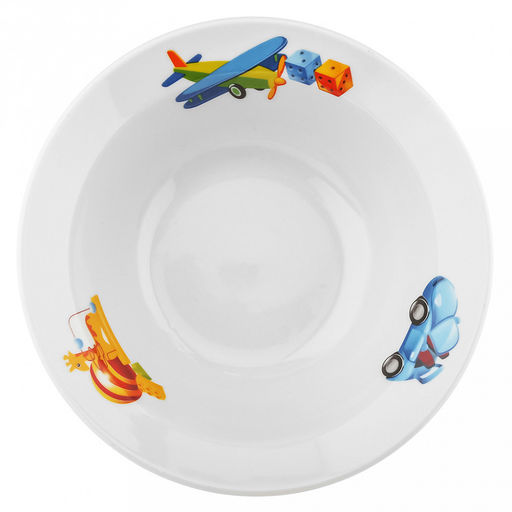 Миска фарфоровая "Любимые игрушки" д170мм, 300мл, h55мм (Россия)