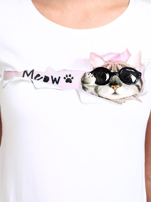 Футболка женская _ 12380/Cat - F5 фото 2