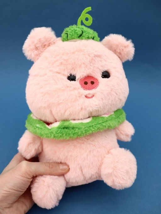 Мягкая игрушка "Watermelon pig", pink, 21 см