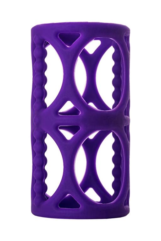 Насадка на пенис TOYFA A-Toys, силикон, фиолетовый, 7,5 см  фото 2