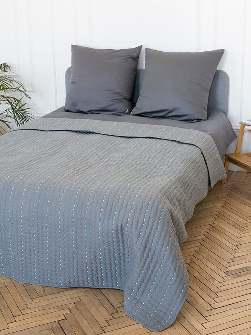 Покрывало 240x260 серый