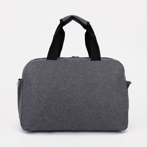 Сумка спортивная на молнии, 3 наружных кармана, цвет серый - Simaland фото 3