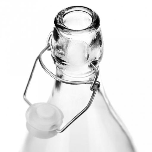 Бутылка стеклянная бугельная крышка Кристалл 0,5л h27см, д/горла 2см, форма круглая (д/основания 6см) (Китай) - Домашняя мода фото 2