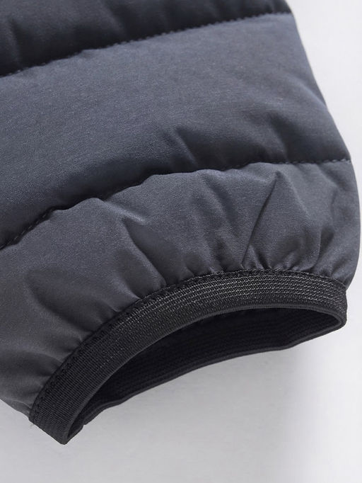 Куртка мужская стёганая с капюшоном с графеновой подкладкой темно-серого цвета 9623_1TC