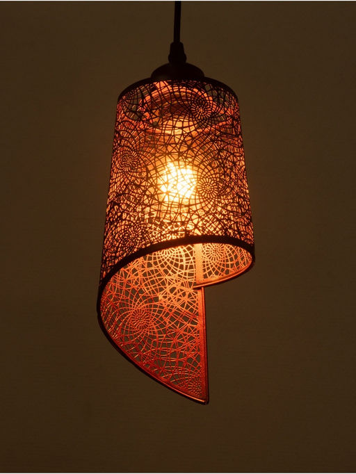 Светильник «Манчестер» (Вышивка) 1×40 Вт Е27 черный 12.5×12.5×24+100 см