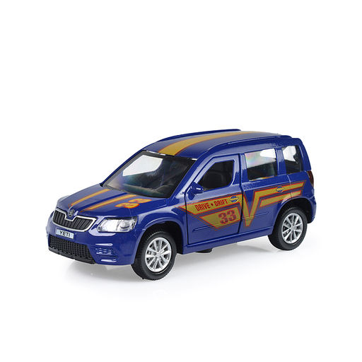 Машина металл Skoda Yeti Спорт, длина 12 см, откр двери, багажник, инерционная
