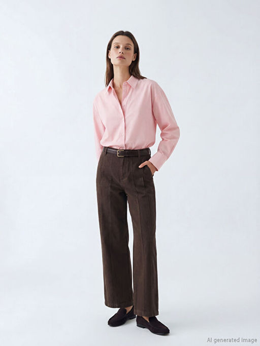 Wideleg Kad?n Jean Pantolon