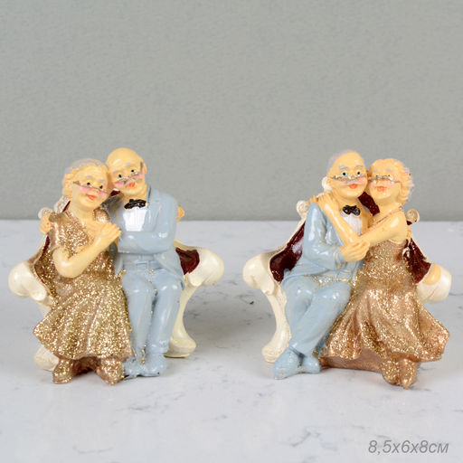 Фигурка Золотая свадьба 8,5х6х8 / FH-07 /уп 2/192/