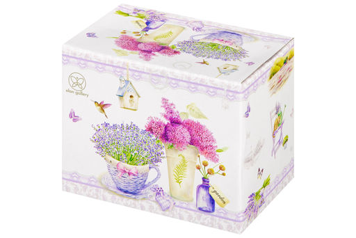 Чайник 380 мл 17*10*12 см "Лаванда" фарфор NEW BONE CHINA