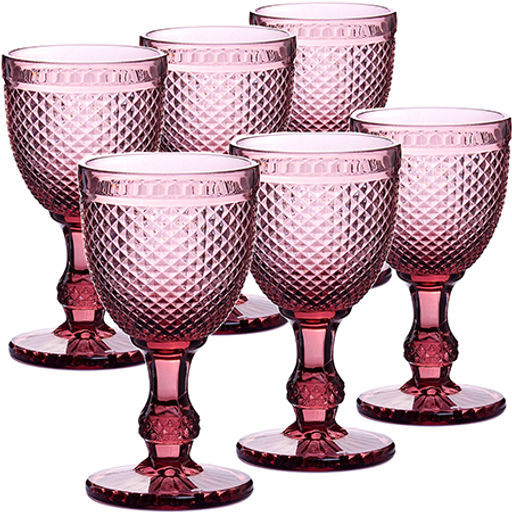 60434 Набор бокалов 340 мл 6 шт розовый LR (х4) - Mayer&boch фото 2