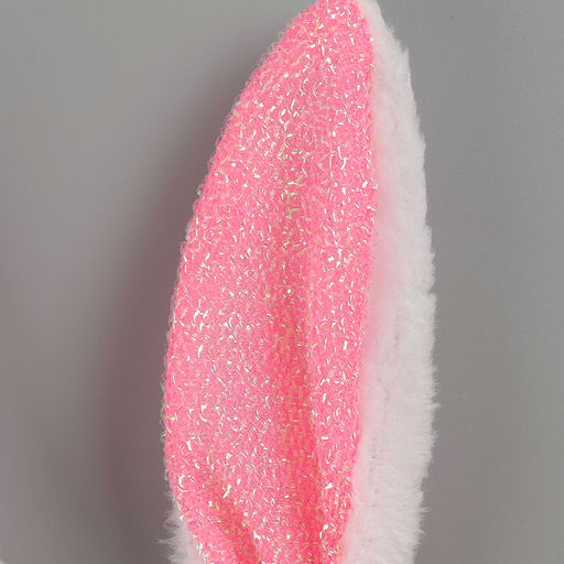 Карнавальный ободок ушки зайки, цвет розовый