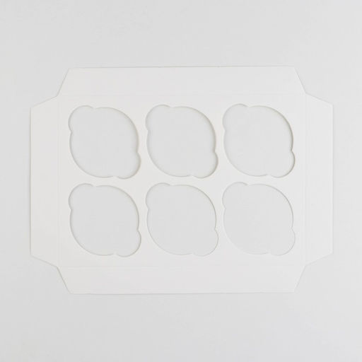 Цена за 5 шт. Коробка для капкейка, кондитерская упаковка, 6 ячеек «Самой нежной», 23 х 16 х 10 см