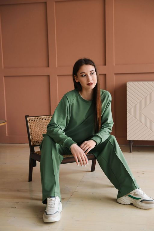 Комплект(костюм) с брюками палаццо Футер 2-х нитка - Relay фото 127