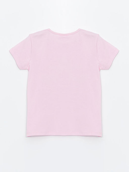 Bisiklet Yaka Bask?l? K?sa Kollu K?z ?ocuk Pijama Tak?m? - Waikiki фото 3