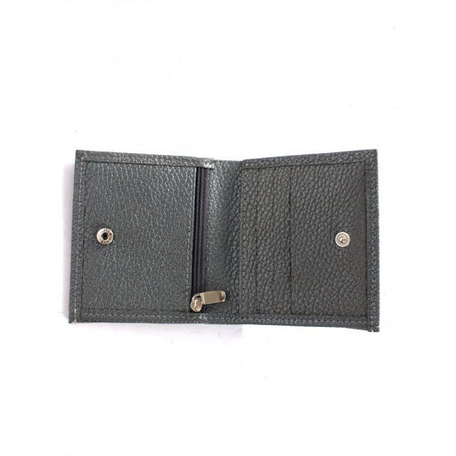 Портмоне женское Croco-ПР-917 натуральная кожа 2 отд, 6 карм, серый металлик (230) 264743  фото 3