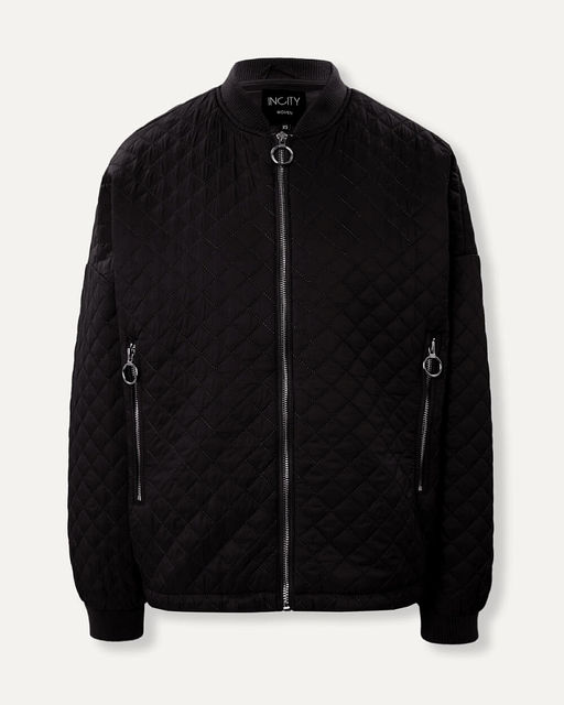 Стеганая куртка-бомбер - Incity фото 11