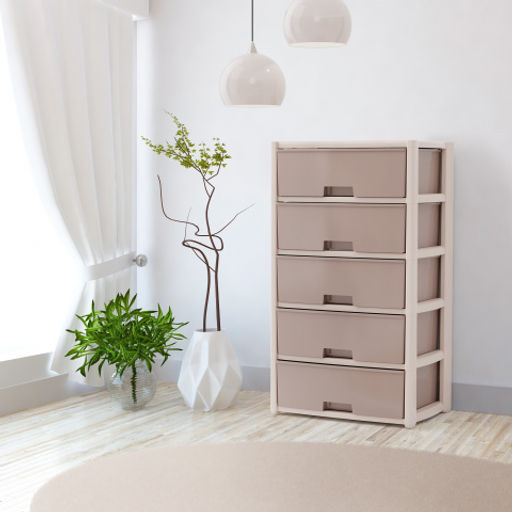 Комод "Колорит" 5-ти секцион. широкий (бежевый) М8760