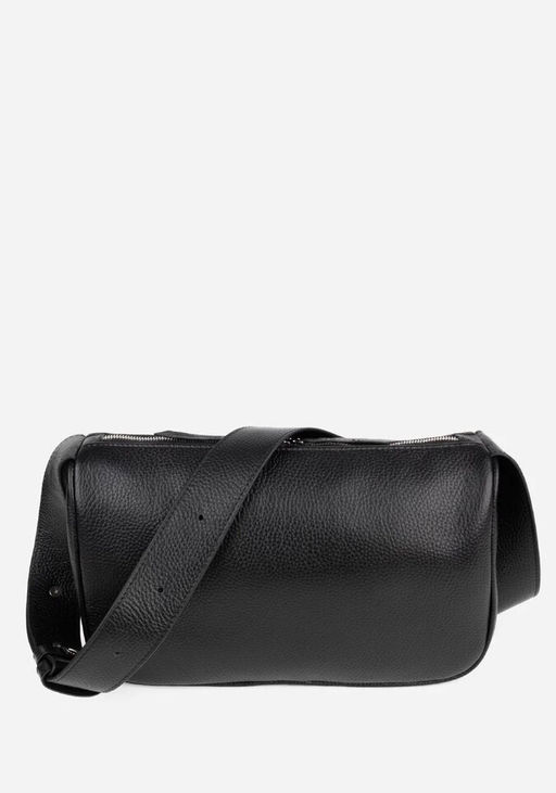 Сумка женская через плечо с широким ремнем L220 кожа черная К94 (С4000 кожгалантерея) - L-craft фото 4