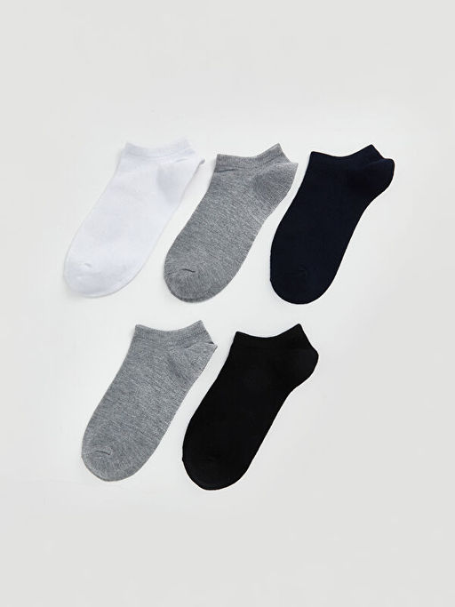 Erkek ?ocuk Bambu Sneaker ?orap 5li