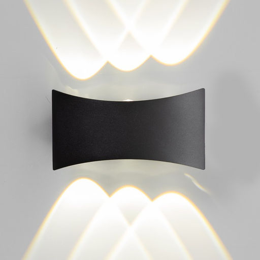 Бра BayerLux «Эссен», 6хLED, 6 Вт, 4000К, IP66, чёрный, 17×4.8×9 см