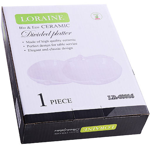 60016 Менажница 2 отдел.,Яблоки, фарфор LR (х24) - Mayer&boch фото 3