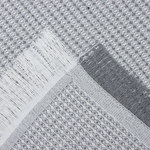 Плед с бахромой «Этель» Waffle, 130×180 см, серый