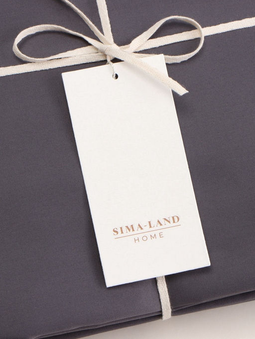 Простыня евро-макси SL Home Graphite, 235280 см, сатин 300ТС, хлопок 100% - Sima-land home фото 6