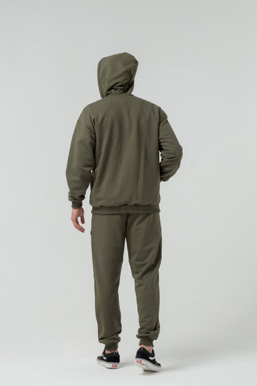 265ПМ Костюм мужской на молнии, хаки (3хнитка петля) - Knitka wear фото 13