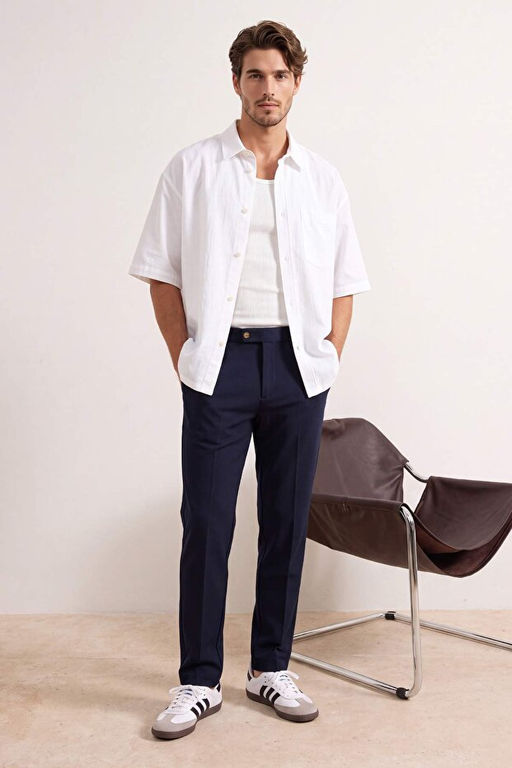Lacivert Straight Erkek Pantolon TMNSS26PL00019
