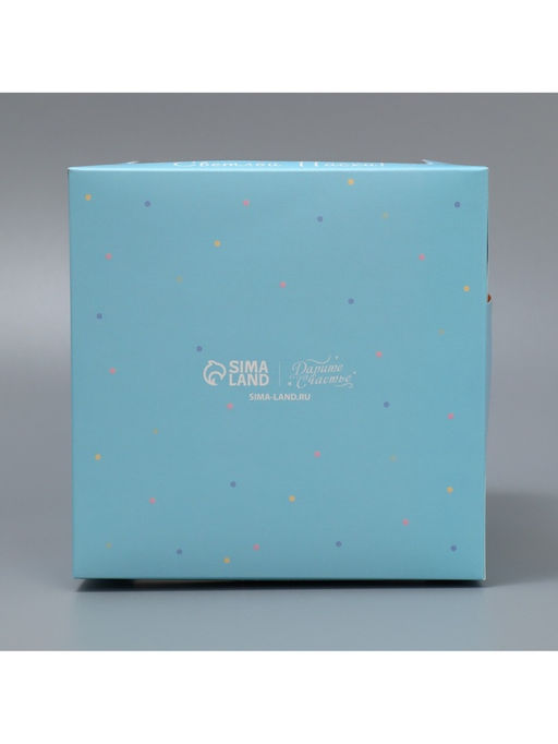 Цена за 5 шт. Коробка под маленький торт, кондитерская упаковка, «Пасха», 15×15×18 см