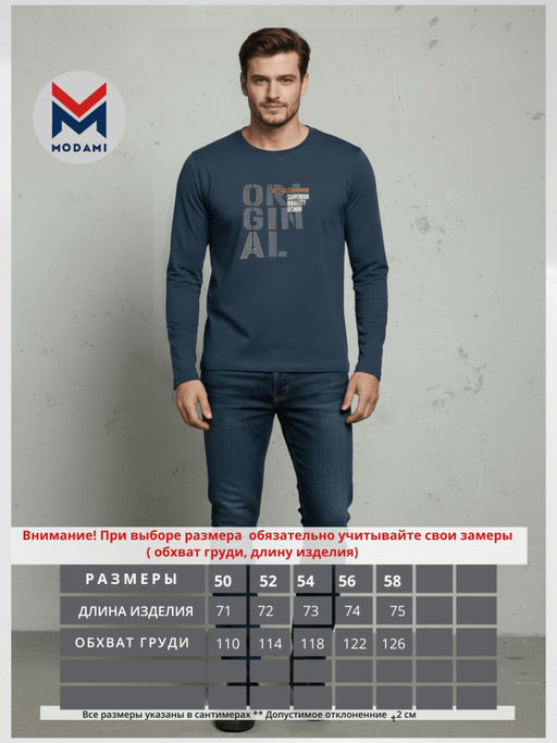 Лонгслив мужской 3578-06 Новинка