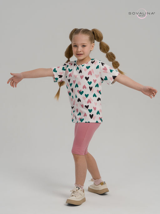 Костюм Актив зеленые сердечки-сухая роза - Sovalina фото 21