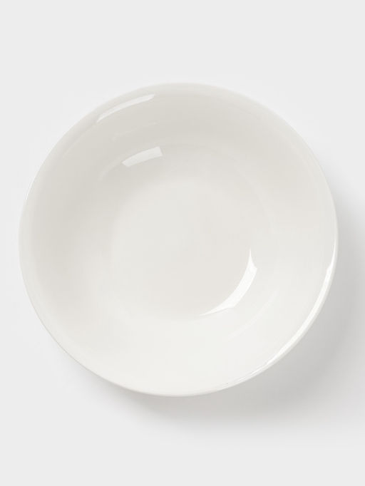 Тарелка глубокая Доляна White Label, 1.5 л, d=22.5 см, фарфор, белая