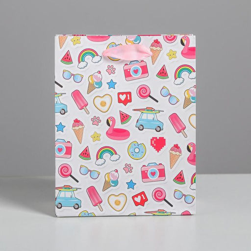 Пакет ламинированный вертикальный Хорошего настроения!, S 12 15 5.5 см - Дарите счастье фото 2