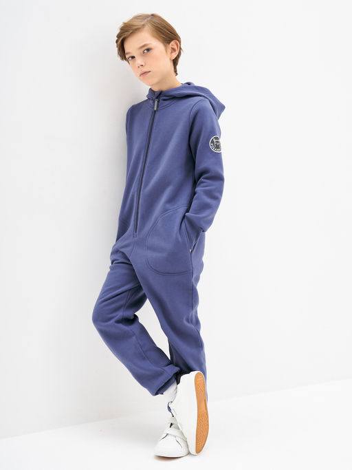 Серо-синий комбинезон для мальчика