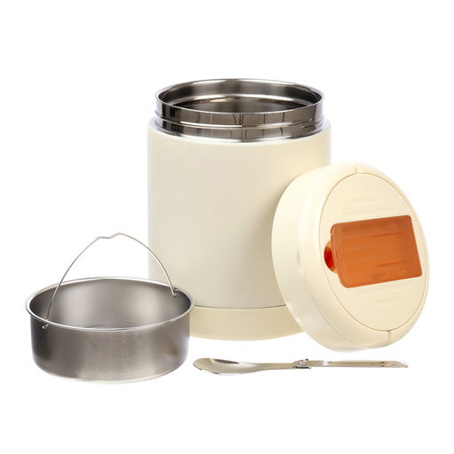 Термос для еды, 1.8 л, 18.813.5 см, сохраняет тепло до 2 ч, USB-подогрев, нержавеющая сталь, бежевый - Simaland фото 4