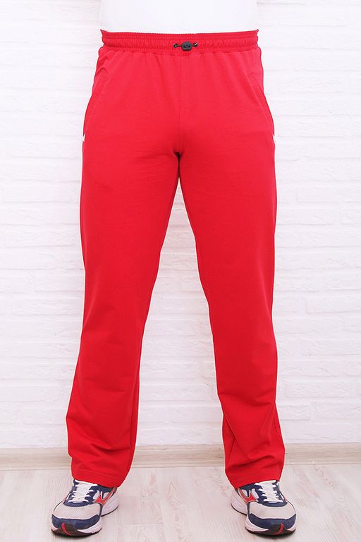Спортивные брюки М-1237: Красный / Белый - Relay фото 2