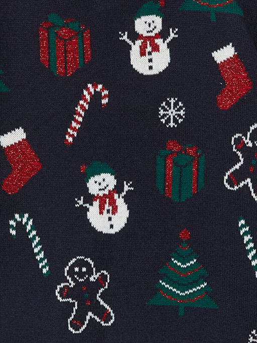 Bisiklet Yaka Y?lba?? Temal? K?z ?ocuk Triko Kazak - Waikiki фото 2