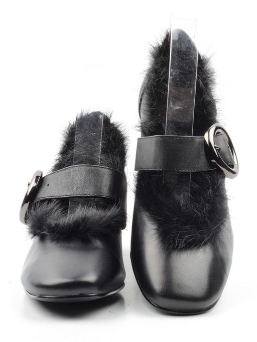 03-N18116P-2 BLACK Полуботинки женские (натуральная кожа) - Фабричный китай фото 11