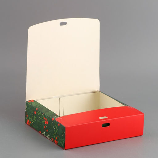 Складная коробка подарочная С новым годом, 20 18 5 см, БЕЗ ЛЕНТЫ - Дарите счастье фото 5