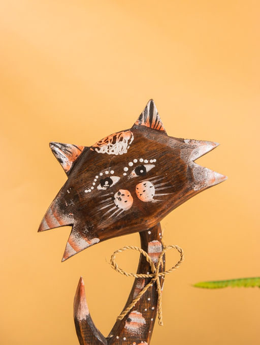 Сувенир на подставке «Киса», 25-27 см, дерево, МИКС