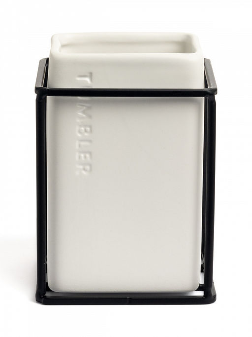 Стакан для зубных щеток белый керамика