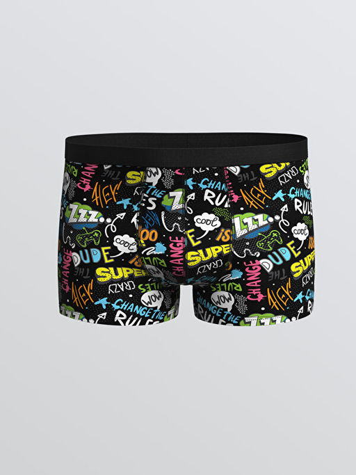 Standart Kal?p Pamuklu Esnek Erkek Boxer 3l?